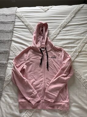 Victorias Secret PINK Light Pink Zip-Up Hoodie